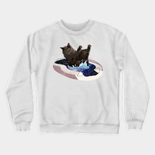 Kitty Does a Splash Crewneck Sweatshirt